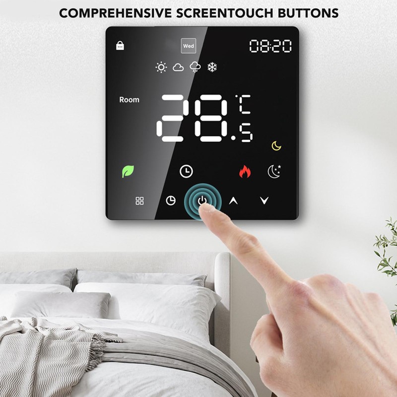 3A Digital Thermostat with LCD Display Smart Programmable Thermostat with