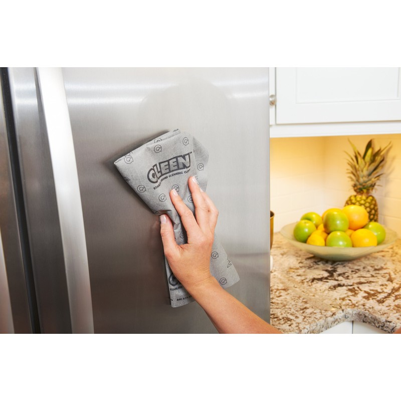 gleen 5 Cloth Pack w/1 Stainless Steel Cloth