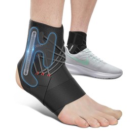 Fit Geno Ankle Stabilizer Brace for Sprained Ankles - Quick Release, Adjustable, Breathable Support for Men and Women