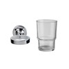 Croydex QM461841 Glue-Fix Worcester Tumbler and Holder, Easy Fit No