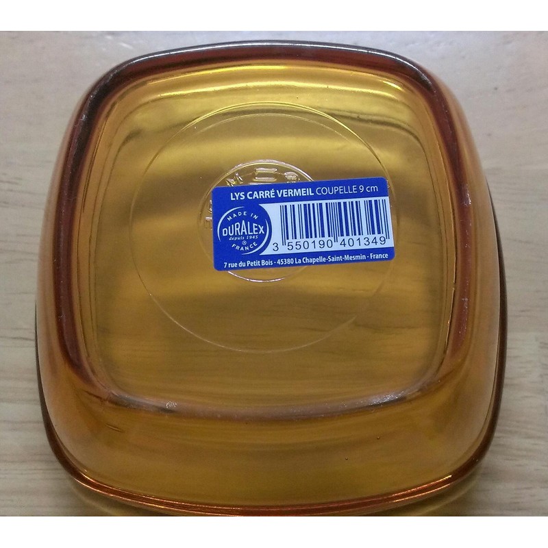 Duralex karebouru Amber 9 cm Set of 6