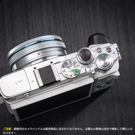 Iborrys Hot Shoe Cover + Shutter Button Sticker Set, Compatible with OM SYSTEM OM-3 OM-5 OLYMPUS Olympus PEN E-P7 Olympus Camera Premium Wood - Retro Design Artisan Handmade, with Hot Shoe Protection