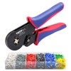 YMYP Ferrule Crimping Tool AWG 23-7 (0.25mm²-10mm²) with 1900PCS Ferrules