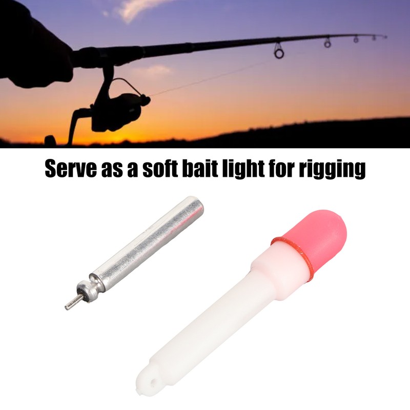 4PCS Fishing Glow Sticks High Visibility Night Fishing Float Tail