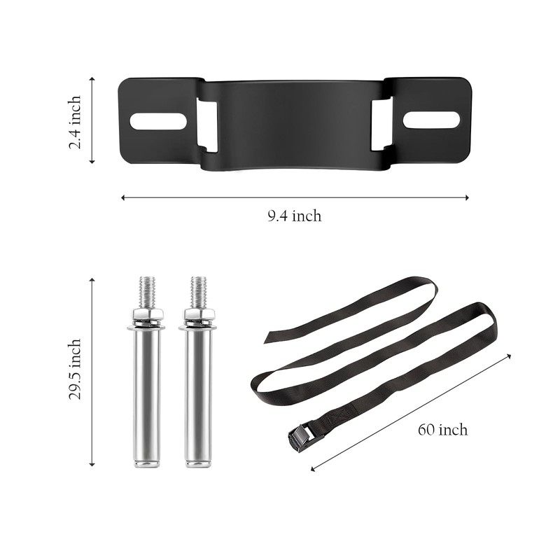 Zhichen star 2PCS Propane Tank Holder，Propane Tank Mount，Steel Fabrication Nitrogen