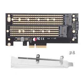 Pcie M.2 Adapter B&amp;M Key NVMe SSD Expansion Card for Win 10/8/8.1/Win Server 2012 R2/Linux Fedora SUSE Ubuntu