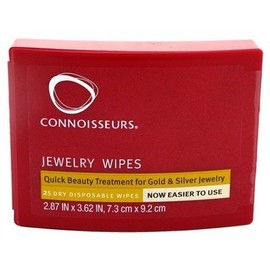 Connoisseurs Jewelry Wipes Jewely Cleaner, Silver