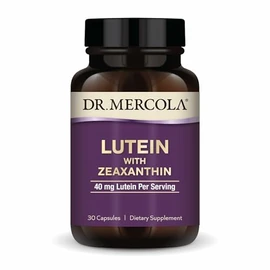 Dr. Mercola Luteína con zeaxantina, 30 porciones (30 cápsulas), sin OMG, sin gluten, sin soja