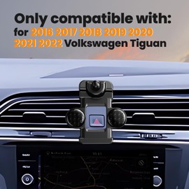 ELOHEI for Volkswagen Tiguan Phone Mount with Custom Base, Car Phone Holder for 2018 2019 2020 2021 2022 2023 2024 VW Tiguan Car Accessories(for 18-24 VW Tiguan)