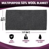 Kemp USA 50% Wool Multipurpose Blanket - Ideal for Camping