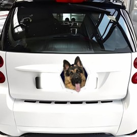 Car Sticker 25 cm German Shepherd Sticker German Shepherd Car Stickers Pet Dog Ripped Sticker Waterproof Reflective Car Sticker Bumper Rear Window Decor D2005#