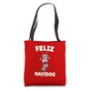 Feliz Navidog Christmas Dog Sock Havanese Tote Bag