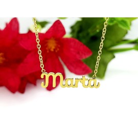 Damen-Halskette mit Namen, Edelstahl, mit Original-Geschenkbox, personalisierter Schmuck für Freunde, Brautpaar Only Faith, standard, Edelstahl, Nicht zutreffend.