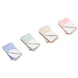 Nobles Washable/Reusable Bedpads Underpads 34 X 36 Pack of 4 Assorted Colors (Moderate Soaker)