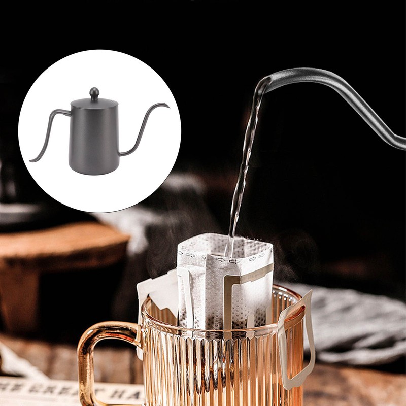 Spout Coffee Pot Professional 600ml Capacity Stainless Steel Gooseneck Coffee