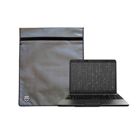 Executive Data Protection Laptop Faraday Case, 22 x 15 inches, Enhanced X2 Shielding (Laptop/Tablet) (Gunmetal Gray)