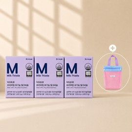 Doctor True 3 boxes of Dr. True Premium Organic Milk Thistle 130mg + mesh bag / 3박스 닥터트루 프리미엄 유기농 밀크씨슬 130mg+메쉬백 구성