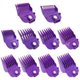 New Zafina-UP 1/16”- 1” Magnetic Hair Clipper Guards Comb 10pcs/Set Compatible for Andis Master Trimmer Guard