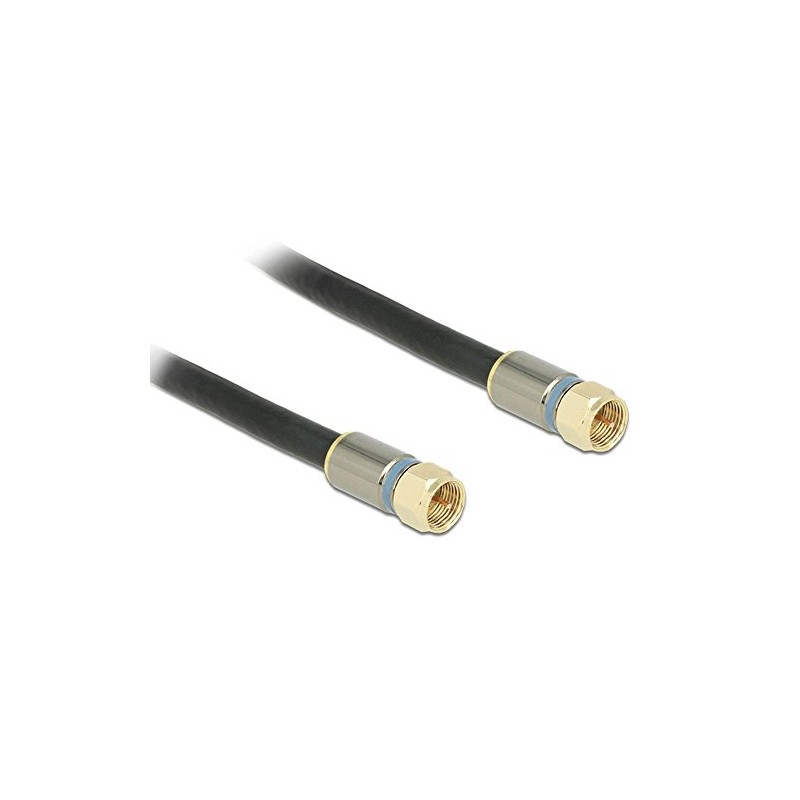 DELOCK Kabel F Stecker > F Stecker RG-6/U quad shield