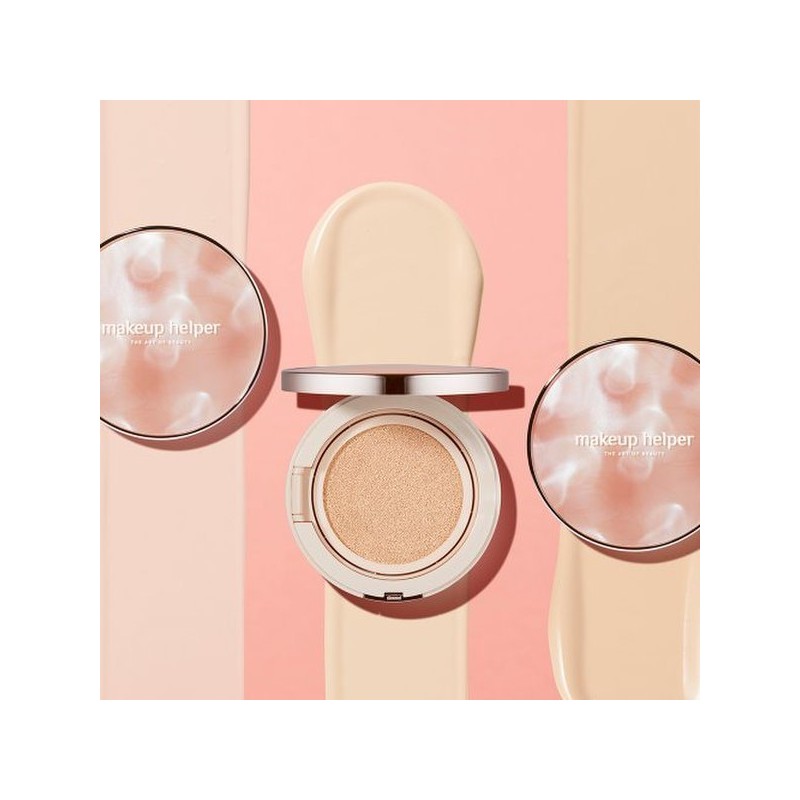 Makeup Helper 메이크업헬퍼 앰플 글로우 쿠션 23g 로즈라떼 Makeup Helper