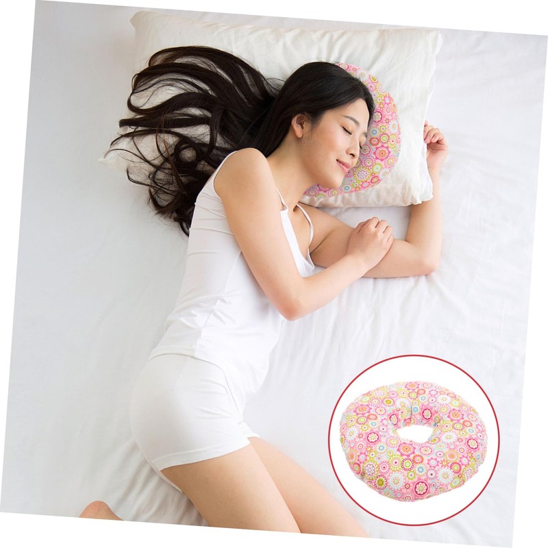Gatuida Wedge Pillow for Head Shaping Donut Pillow Stuffed Ear