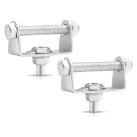 jose2015 2pcs Light bar Bracket Mount 44MM Motorcycle mounting Brackets for Off-Road Motorcycle Motorbike Bike Scooter Silver