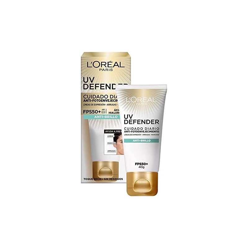 Loreal Paris Uv Defender bloqueador solar Fluido Invisible FPS 50