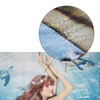 Treasure Gurus Mermaid Fabric Bath Shower Curtain Ocean Under The