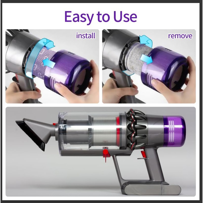 Gudotra Replacement Filter for Dyson V10 Cyclone Series SV12 V10