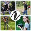 Lunpoem Adjustable Shoulder Strap Grass Trimmer Carry Strap, Black, for