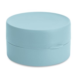 Round Soap Box Portable Travel Soap Box with Lid Waterproof Soap Box Plastic Soap Container Small Storage Box Soap Container for Bathroom (Blue)