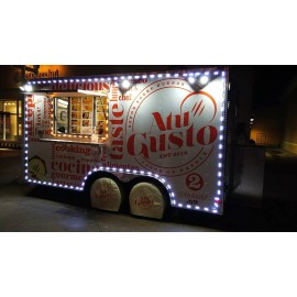 LEDUPDATES 50ft Food Truck LED Light Kit Concession Vending Cart Kiosk 5730 UL Power Supply