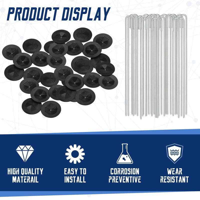 Aiyomi 50Packs Solar Panel Guard Clips Animal Guard Roll Kit