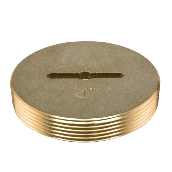 Eastman 4 Inch Slotted Brass Cleanout Plug, 42004