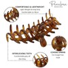 Parcelona French Rake Large Tortoise Shell Cellulose Jaw Hair Claw