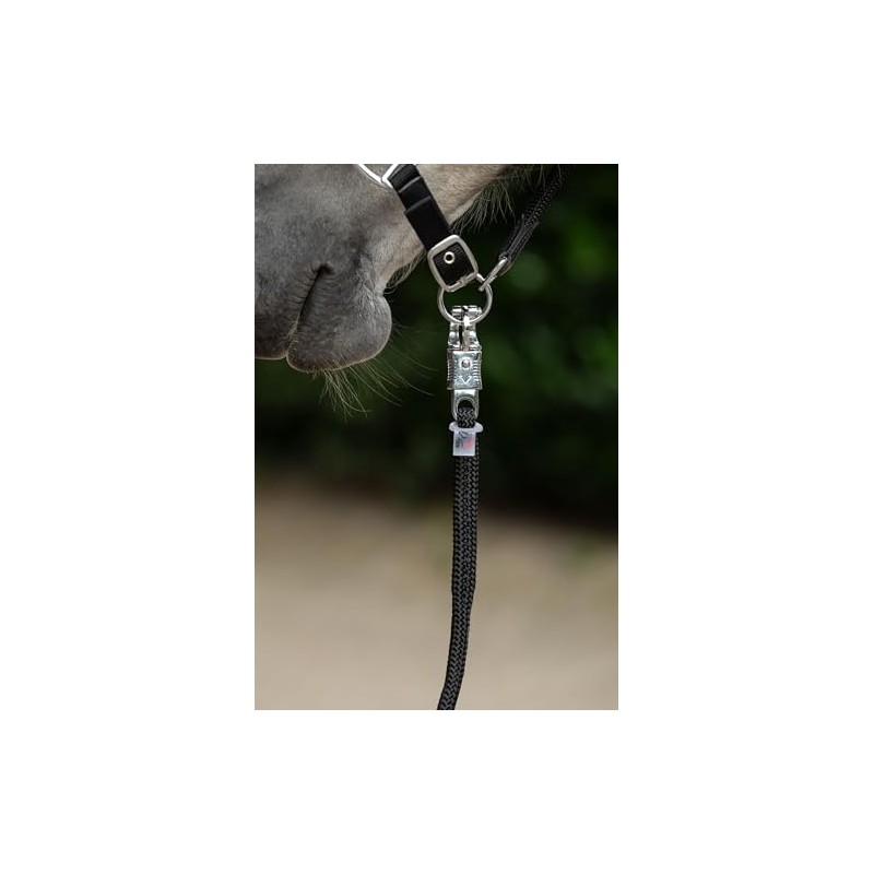 HKM Carlotta Corda con gancio antipanico Nero 180 cm