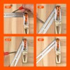 Woodworking 90/45 Degree Scriber Ruler, 6:1/8:1 Dovetail Gauge, T-Shape Multi-Angle