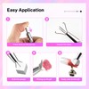 JODSONE 100PCS Soft Nail Sponges for Ombre with 1 Stainless