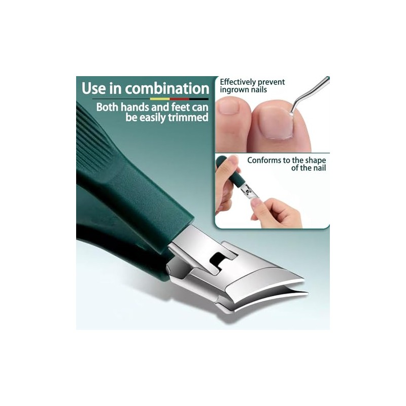 Eagle Beak Stainless Steel Nail Clipper Set for Thick Nails