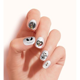 Clear waterslide Nail Art Decals (Tattoos) by DimOxy Designs Themed for Jack The Skellington, The Christmas Nightmare (Ver.1) Lovers.