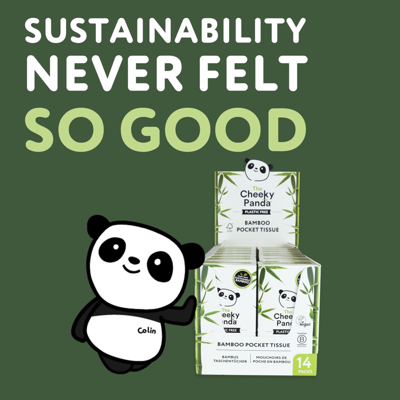 The Cheeky Panda Bamboo Facial Tissue | 14 x Plastic