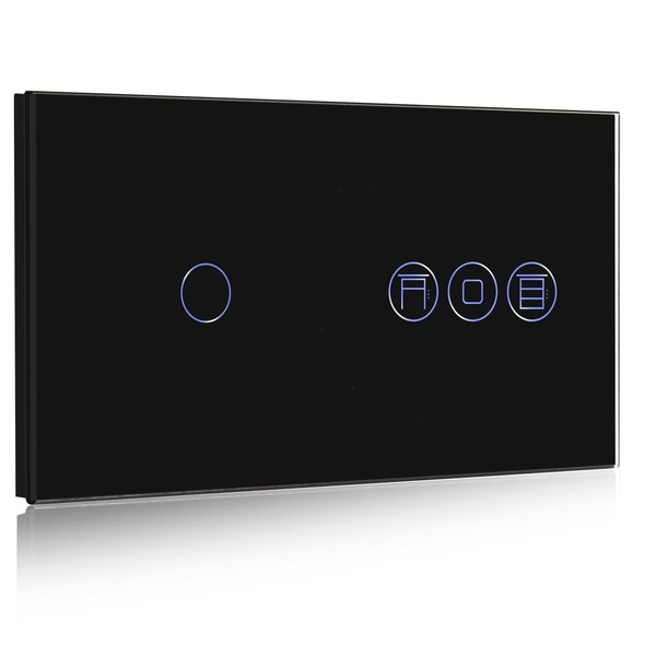 BSEED Alexa Light Switch with Roller Shutter Switch, Single 1-Way