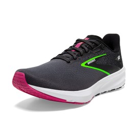 Brooks Women’s Launch 10 Neutral Running Shoe - Black/Blackened Pearl/Green - 7 Wide