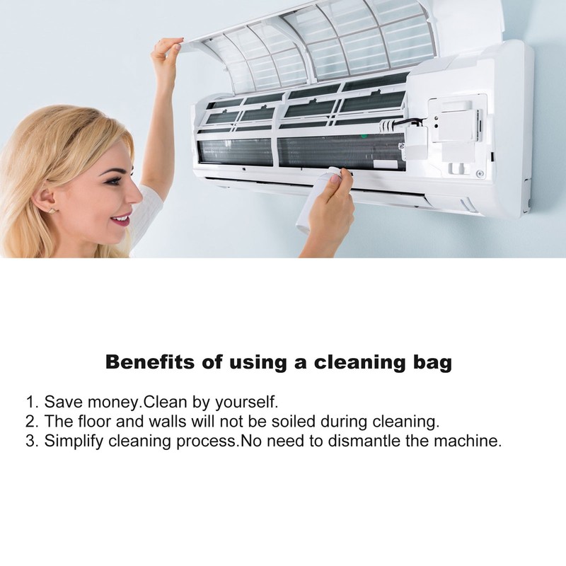 Air Conditioner Cleaning Cover Kit Wall Mounted Air Conditioner Waterproof