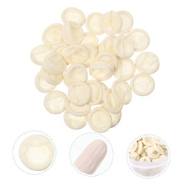 PACKOVE Disposable Fingertip Sleeve Pot with Crimped Design for Protection Lightweight for Eyelash Salons Cover Guards to Prevent Injury