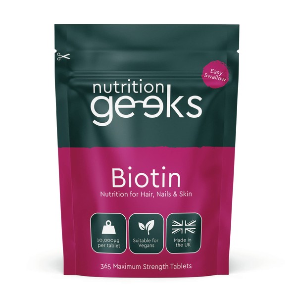 Biotin Hair Growth Supplement - 1 Year Supply High Strength