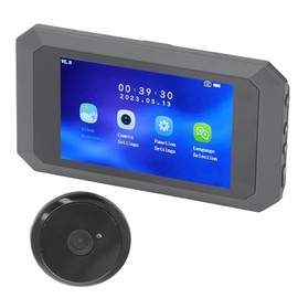 1080P 2MP HD LCD Display 135 Degree IR Night Vision Video Door Viewer with 3.97 Inch Screen, Multifunctional, Easy Display