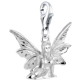 Nenalina Elf Carabiner Charm Pendant for Charm Bracelet 925 Sterling Silver 713173-000, Sterling Silver, No Gemstone