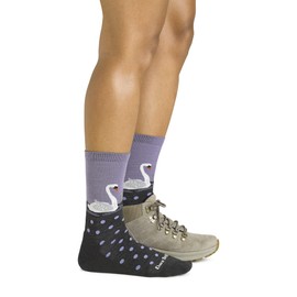 Darn Tough Vermont Women's Wild Life Crew Lightweight Lifestyle Sock (Style 6105) | Merino Wool | Made in Vermont, USA | Lifetime Guranteed
