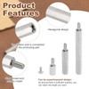 PATIKIL 12 Set M3 Hex Spacer Brass M3x8mm+6mm Bolt Male